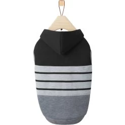 Frisco Gray Striped Dog & Cat Hoodie -Pet Cat Supplies Shop 317305 PT4. AC SS1800 V1646435610