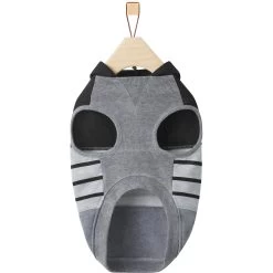 Frisco Gray Striped Dog & Cat Hoodie -Pet Cat Supplies Shop 317305 PT5. AC SS1800 V1646432211