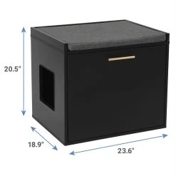 Frisco Drop Down Door Bench Cat Litter Box Cover -Pet Cat Supplies Shop 322629 PT2. AC SS1800 V1653488860