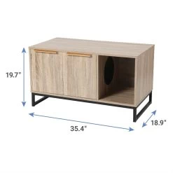 Frisco Walkway Entrance Two Door Bench Cat Litter Box Cover -Pet Cat Supplies Shop 322631 PT2. AC SS1800 V1657656807