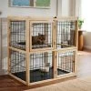 Frisco Collapsible Wood & Wire Cat Cage Playpen, 2 Level -Pet Cat Supplies Shop 323214 MAIN. AC SS1800 V1645473402