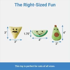 Frisco Guacamole Bowl Cat Toy With Catnip, Medium, 4 Count -Pet Cat Supplies Shop 327059 PT1. AC SS1800 V1645204889