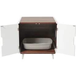 Frisco Mid-Century Modern Side Table Cat Litter Box Cover -Pet Cat Supplies Shop 334645 PT3. AC SS1800 V1653422262