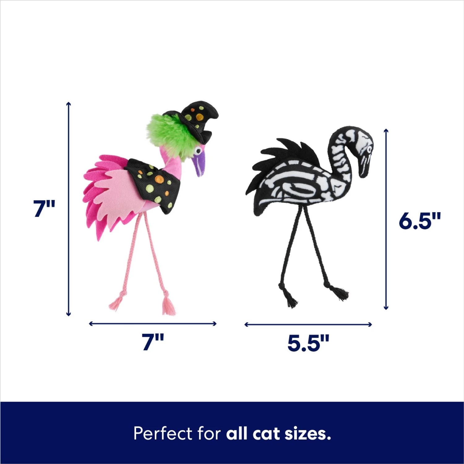 Frisco Halloween Flamingo Plush Cat Toy With Catnip 4 Frisco Halloween Flamingo Plush Cat Toy With Catnip - Image 2