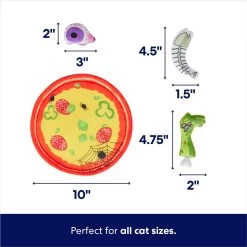 Frisco Halloween Spooky Pizza Interactive Plush Cat Toy With Catnip -Pet Cat Supplies Shop 344066 PT1. AC SS1800 V1689878028