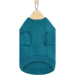Frisco Teal Button Down Dog & Cat Sweater -Pet Cat Supplies Shop 353580 PT5. AC SS1800 V1659727130