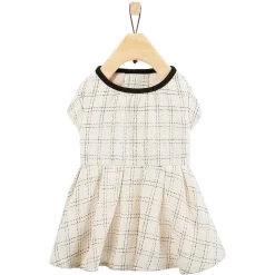 Frisco Tweed Weave Ruffle Skirt Dog & Cat Dress -Pet Cat Supplies Shop 353649 PT4. AC SS1800 V1659726539