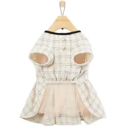 Frisco Tweed Weave Ruffle Skirt Dog & Cat Dress -Pet Cat Supplies Shop 353649 PT5. AC SS1800 V1659726435