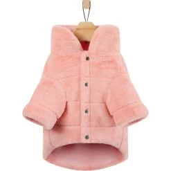 Frisco Lightweight Faux Fur Pink Puffer Dog & Cat Coat -Pet Cat Supplies Shop 353869 PT5. AC SS1800 V1659726716