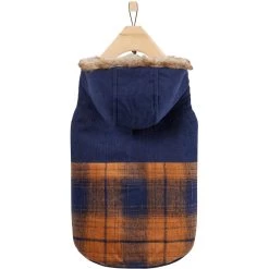 Frisco Mid-Heavyweight Plaid Fleece Lined Dog & Cat Coat -Pet Cat Supplies Shop 353885 PT4. AC SS1800 V1659726714