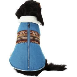 Frisco Mid-Heavyweight Western Fleece Lined Faux Zipper Dog & Cat Coat -Pet Cat Supplies Shop 353908 PT2. AC SS1800 V1659012621