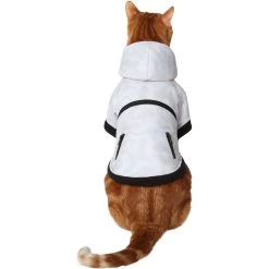 Frisco Mid-Heavyweight White Camouflage Dog & Cat Parka