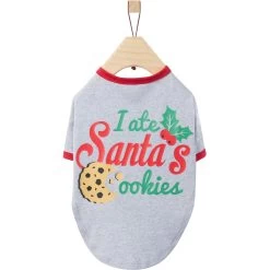 Frisco I Ate Santa's Cookies Dog & Cat T-Shirt -Pet Cat Supplies Shop 358293 PT4. AC SS1800 V1660764463