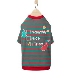 Frisco Naughty, Nice, I Tried Dog & Cat T-Shirt -Pet Cat Supplies Shop 358301 PT4. AC SS1800 V1660758716