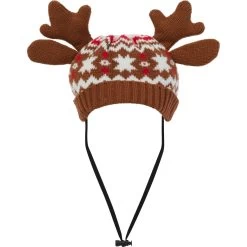 Frisco Antler Fair Isle Dog & Cat Hat -Pet Cat Supplies Shop 358313 PT3. AC SS1800 V1660764824