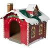 Frisco Holiday Santa's Workshop Cardboard Cat House -Pet Cat Supplies Shop 360881 MAIN. AC SS1800 V1694813158