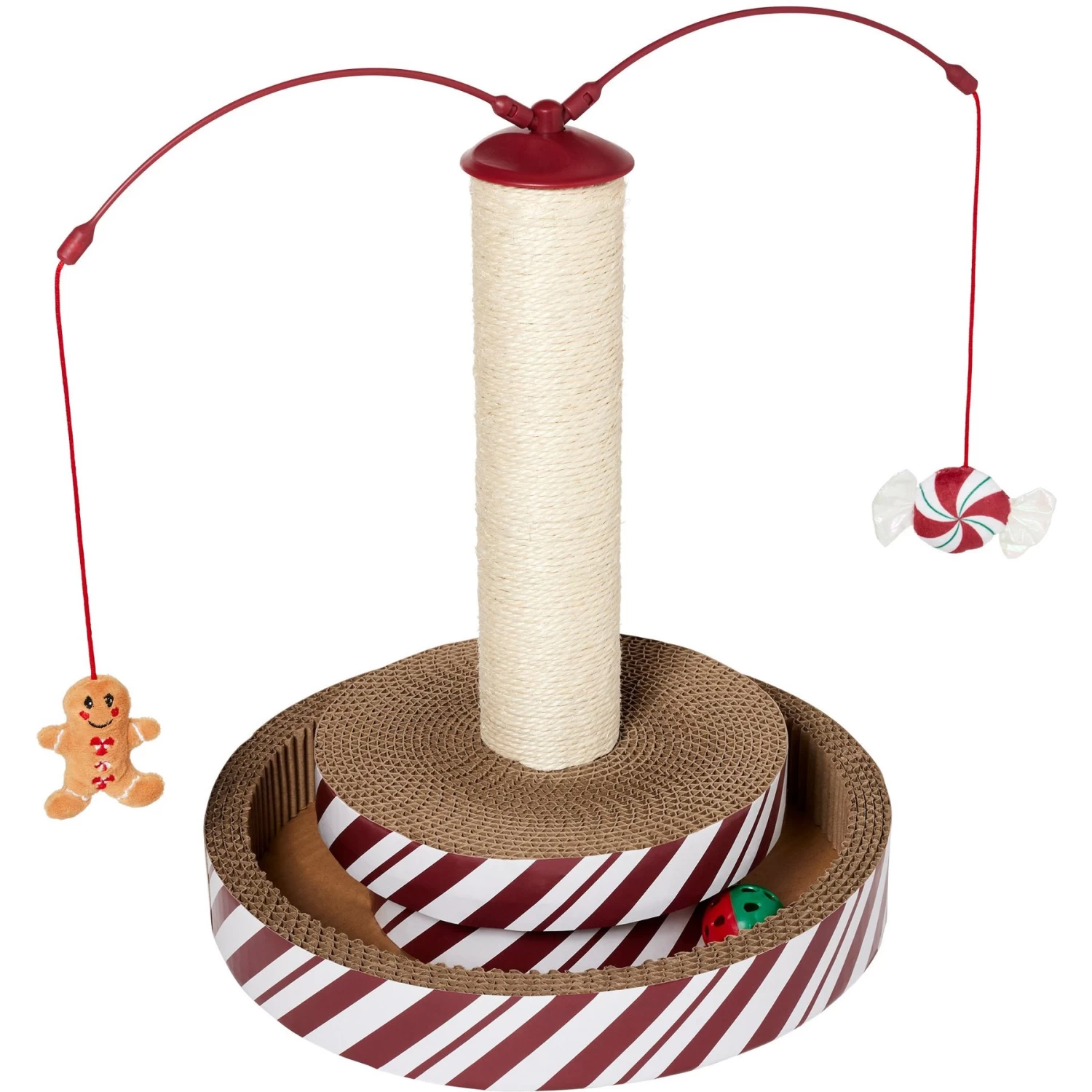 Frisco Holiday Gingerbread Interactive Cat Scratcher Cat Toy With Catnip 3 Frisco Holiday Gingerbread Interactive Cat Scratcher Cat Toy With Catnip