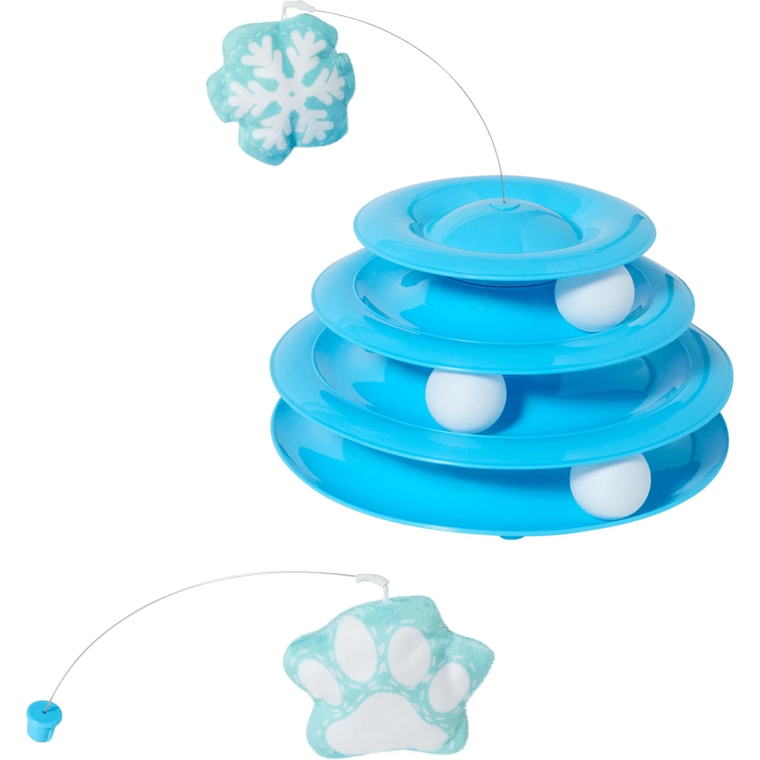 Frisco Winter Blue Cat Tracks Cat Toy With Catnip 3 Frisco Winter Blue Cat Tracks Cat Toy With Catnip