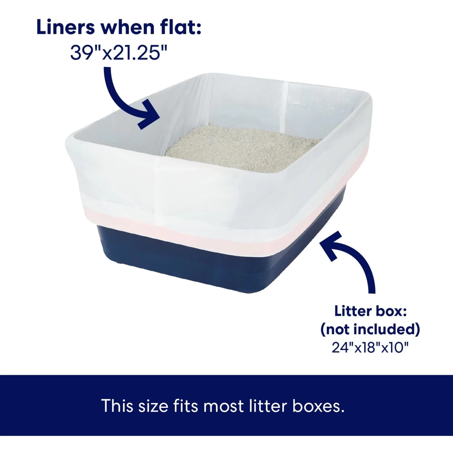 Frisco Litter Box Pan Liners 4 Frisco Litter Box Pan Liners - Image 2
