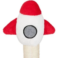 Frisco Rocket Ship 23" Sisal Cat Scratching Post With Play Base -Pet Cat Supplies Shop 371365 PT2. AC SS1800 V1664373475