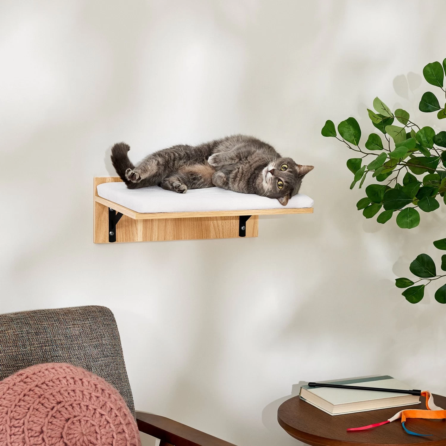 Frisco Cushioned Wall Mounted Cat Wall Shelf 3 Frisco Cushioned Wall Mounted Cat Wall Shelf
