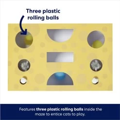 Frisco Cheese Interactive Maze Cardboard Cat Toy Box With Catnip -Pet Cat Supplies Shop 506106 PT2. AC SS1800 V1671551751