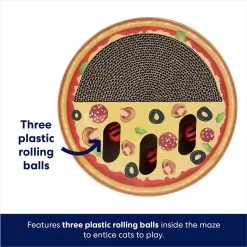 Frisco Interactive Maze & Scratch Cardboard Cat Toy With Catnip, Pizza -Pet Cat Supplies Shop 506154 PT2. AC SS1800 V1671551753