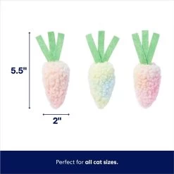 Frisco Easter Carrot Plush Cat Toy With Catnip 7 Frisco Easter Carrot Plush Cat Toy With Catnip -Pet Cat Supplies Shop 550470 PT1. AC SS1800 V1672780526