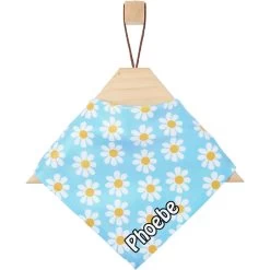 Frisco Personalized Blue Daisy Bandana