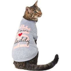 Frisco I Love Daddy Heart Dog & Cat T-Shirt -Pet Cat Supplies Shop 608262 PT2. AC SS1800 V1676644906