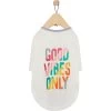 Frisco Good Vibes Only Dog & Cat T-Shirt -Pet Cat Supplies Shop 608518 MAIN. AC SS1800 V1676644420