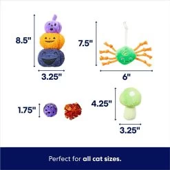 Frisco Halloween Mystical Variety Pack Plush & Balls Cat Toy With Catnip -Pet Cat Supplies Shop 668374 PT1. AC SS1800 V1689340914