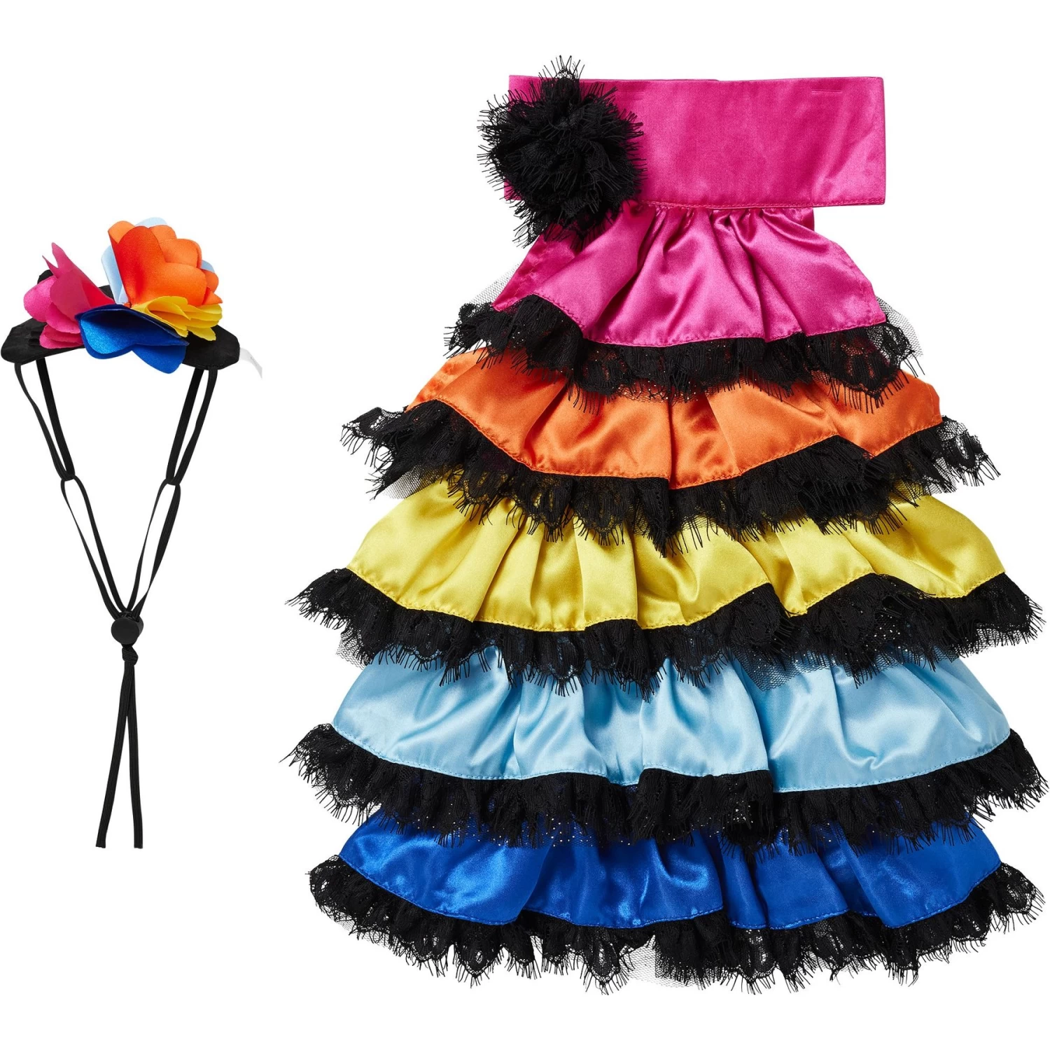 Frisco Ruffle Party Dog & Cat Dress + Headpiece 7 Frisco Ruffle Party Dog & Cat Dress + Headpiece - Image 5