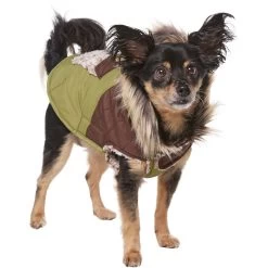 Frisco Heavy Weight 2-Tone Sherpa Lined Hybrid Quilted Dog & Cat Parka -Pet Cat Supplies Shop 718038 PT2. AC SS1800 V1703184683