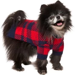 Frisco Fleece Lined Buffalo Plaid Mock Neck Dog & Cat Sweater -Pet Cat Supplies Shop 718470 PT2. AC SS1800 V1703184630