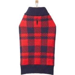 Frisco Fleece Lined Buffalo Plaid Mock Neck Dog & Cat Sweater -Pet Cat Supplies Shop 718470 PT3. AC SS1800 V1692978164