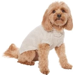 Frisco Sherpa Lined Chunky Cable Knit Dog & Cat Sweater -Pet Cat Supplies Shop 718518 PT2. AC SS1800 V1703184630