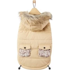 Frisco Heavy Weight Matte Quilted Dog & Cat Parka With Cozy Fleece Lining -Pet Cat Supplies Shop 719654 PT3. AC SS1800 V1692978908