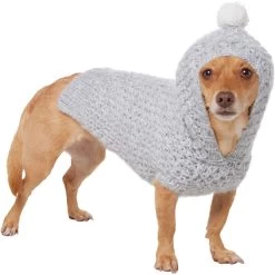Frisco Heathered Chunky Dog & Cat Hooded Sweater -Pet Cat Supplies Shop 720454 PT2. AC SS1800 V1703194382