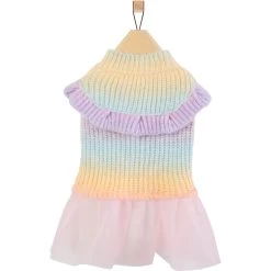 Frisco Rainbow Dog & Cat Sweater Dress 13 Frisco Rainbow Dog & Cat Sweater Dress -Pet Cat Supplies Shop 720934 PT3. AC SS1800 V1692977136