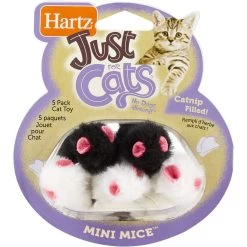 Frisco Natural Catnip & Hartz Just For Cats Mini Mice Cat Toy With Catnip, 5 Count -Pet Cat Supplies Shop 737478 PT5. AC SS1800 V1683212073