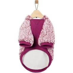 Frisco Textured Wubby 2-Tone Fleece Dog & Cat Hoodie -Pet Cat Supplies Shop 742406 PT4. AC SS1800 V1693234032