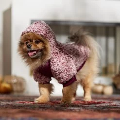 Frisco Textured Wubby 2-Tone Fleece Dog & Cat Hoodie -Pet Cat Supplies Shop 742406 PT7. AC SS1800 V1692378336