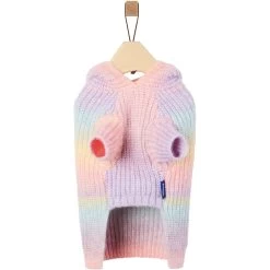 Frisco Soft Multi Stripe Ombre Dog & Cat Hooded Sweater -Pet Cat Supplies Shop 742838 PT4. AC SS1800 V1693233980