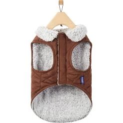 Frisco Medium Weight Quilted Dog & Cat Coat With Cozy Sherpa Lining -Pet Cat Supplies Shop 744310 PT4. AC SS1800 V1692978555