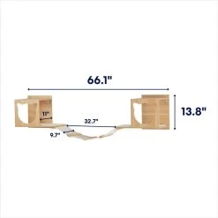 Frisco Cushioned Wall Mounted Cat Wall Shelf & Frisco Cat Silhouette With Bridge Wall Mounted Cat Wall Shelves -Pet Cat Supplies Shop 785550 PT7. AC SS1800 V1677600275