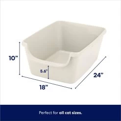Frisco High Sided Cat Litter Box, Extra Large & Frisco Rectangular Cat Litter Mat -Pet Cat Supplies Shop 933398 PT2. AC SS1800 V1692305262