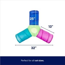 Frisco Foldable Play Tri-Tunnel Cat Toy & Frisco Butterfly Cat Tracks Cat Toy -Pet Cat Supplies Shop 933438 PT2. AC SS1800 V1692304491