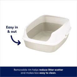 Frisco Open Top Cat Litter Box With Rim, Large & Frisco Plastic Litter Scooper With Caddy -Pet Cat Supplies Shop 947526 PT3. AC SS1800 V1693600753
