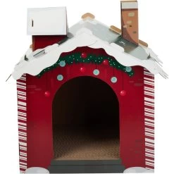 Frisco Holiday Log Cabin Cardboard Cat House & Frisco Holiday Santa's Workshop Cardboard Cat House -Pet Cat Supplies Shop 986198 PT7. AC SS1800 V1698257790